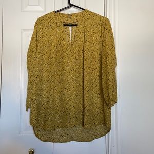 Yellow Patterned Blouse